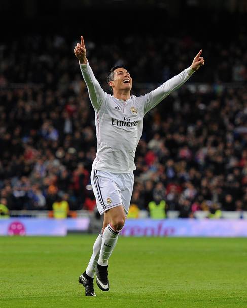 Poche sorprese nella Liga spagnola: il re del 2014  Cristiano Ronaldo (Real Madrid), con 38 centri. Getty